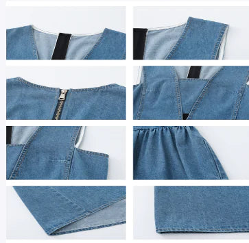 Denim Strap Dress for Women